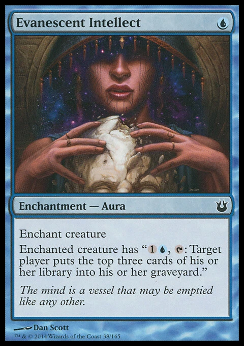 *FOIL* EVANSCENT INTELLECT Born of the Gods mtg Blue - Enchantment Com *FOIL* - Image 1 of 1