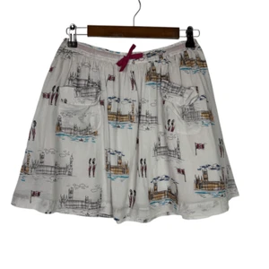 Mini Boden London Print Full Skirt size 11-12 year Gray - Picture 1 of 9