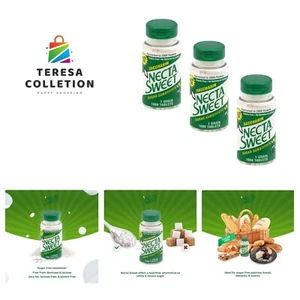 1-Grain Saccharin Tablets - Zero-Calorie Sugar Substitutes 3-Pack 1,000-Table... - Picture 1 of 7