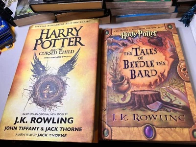 Set of 2 Harry Potter: The Tales of Beetle Bard & Cursed Child Hardcover Book - Image 1 of 4