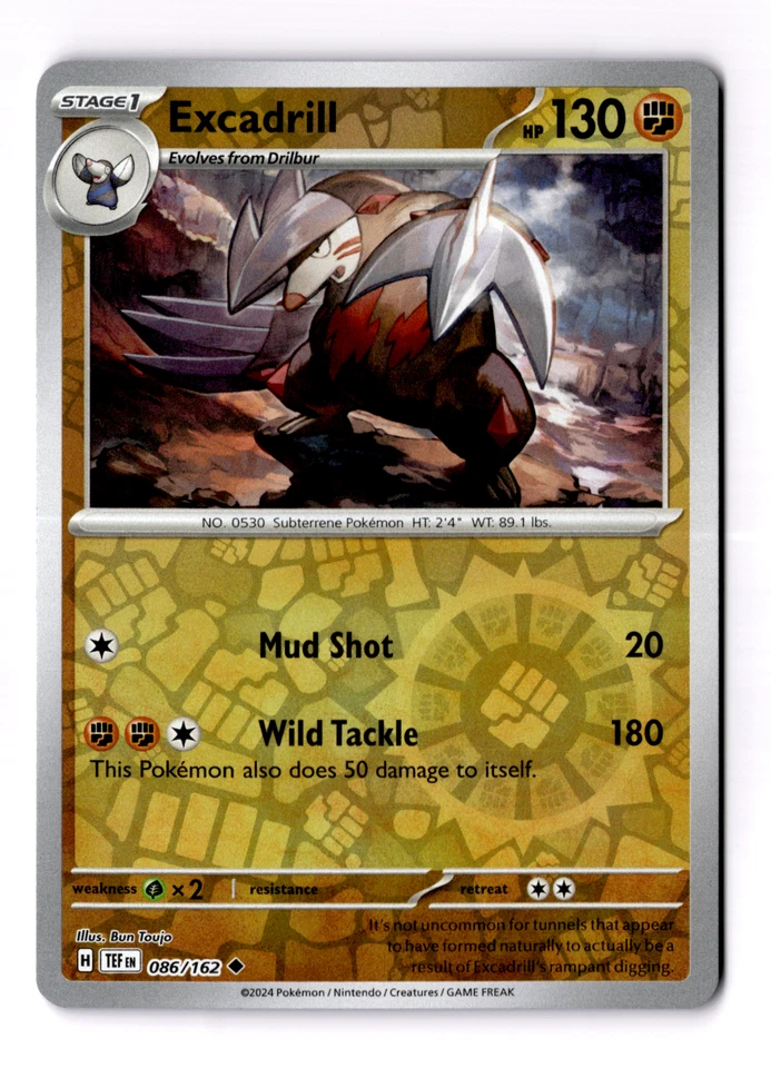 Excadrill 086/162 Sv05: Temporal Forces Reverse Holo - Image 1 of 3