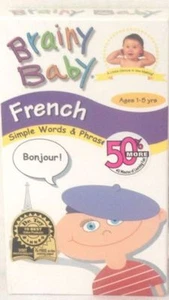 Brainy Baby French VHS 2003 Children Family Educational Colors Numbers Phrases - Picture 1 of 1