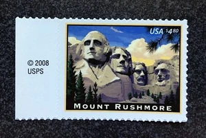 2008USA #4268 $4.80 Mount Rushmore - Copyright Selvage Single - Priority Mint - Picture 1 of 1