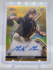 2022 Topps Finest MacKenzie Gore Finest Autos Gold Refractor /50!