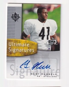 Tarjeta Ultimate Signatures 2007 Upper Deck Ultimate Collection Gary Russell talla estadounidense - Imagen 1 de 10