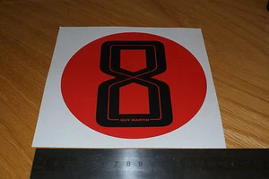 Guy Martin Race Number 8 Red/Black - Picture 1 of 1