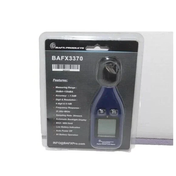 BAFX Digital Sound Level Meter, Model BAFX3370, Brand New in Package - Image 1 of 1