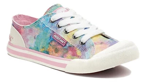 Rocket Dog Jazzin Womens Multi Casual Lace Up Canvas Pumps Shoes Trainers - Picture 1 of 7