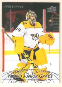 Juuse Saros 2022-23 Upper Deck Series 2 World Junior Grads Insert #16 Predators - Picture 1 of 1