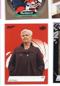 2019 Upper Deck James Bond Collection #200 Judi Dench as M RED SHORT PRINT