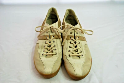 Tenis deportivos Ermengildo Zegna de gamuza crema de moda para hombre talla 10 Foto 1 de 4