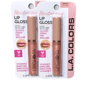 Lot Of 2,LA COLORS JUST KISSED C68644 MOISTURIZING SHIMMER GLOSSY SHINE LIPGLOSS - Picture 1 of 2