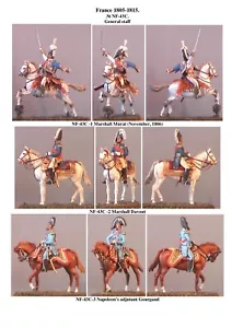 Soldados VID - NF-43C. Estado Mayor montado, Francia, 1805-1815 - 60 mm metal - Imagen 1 de 84
