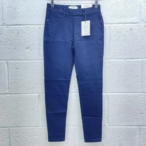 DOROTHY PERKINS NAVY SKINNY JEANS EDEN ANKLE GRAZER LOW WAIST BNWT Y2K UK 6 - Picture 1 of 4