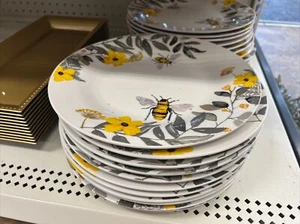 Royal Norfolk 🐝 Juego de 2 platos de cena florales - Imagen 1 de 4
