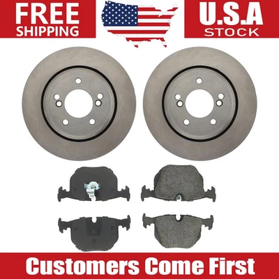 Juego de rotores de freno traseros + pastillas de freno para BMW M5 2001 - 2006 BMW M3 2000 - 2003 Foto 1 de 4