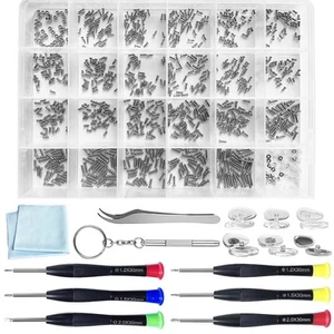 Eyeglass Repair Kit 24 Types Screws for Eyeglass Wide Range of Frame Screws - Picture 1 of 6