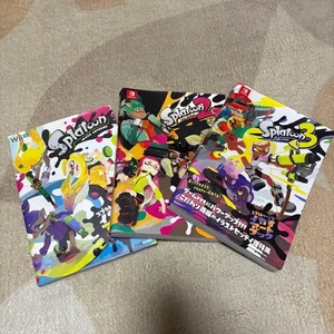 Nintendo Splatoon Ikasu Art Book Set of 3 Splatoon 1 2 3 Illustration Book Japan - Picture 1 of 4