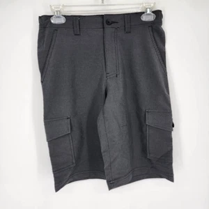 Tony Hawk Cargo Shorts Youth Boys Size 14 Black w/ Stripes - Picture 1 of 7