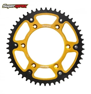 TRIUMPH SPEED TRIPLE 1050 2005 SUPERSPROX 45T TRI-METAL GOLD REAR SPROCKET - Picture 1 of 1