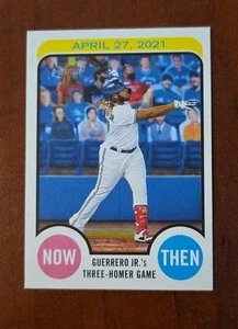 2022 Topps Heritage High Number Now and Then #NAT5 Vladimir Guerrero Jr. Bluejay - Picture 1 of 1