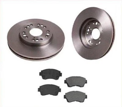 Fits 1991-1992 Fits LS400 Front (2) Brake Rotor & Ceramic Brake Pads - Изображение 1 из 4