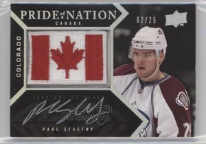 2008-09 Upper Deck UD Black Pride of a Nation /25 Paul Stastny #PN-PS Patch Auto - Foto 1 di 3