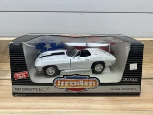Corvette L-88 1967 American Muscle fundido a presión 1:18 coche Chevy blanco bloque grande - Imagen 1 de 3