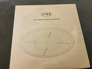 LYNG Pizza Pan 16 Inch, 2 Pack Silicone Nonstick Pizza Tray For Oven, Pizza Pan - Picture 1 of 8