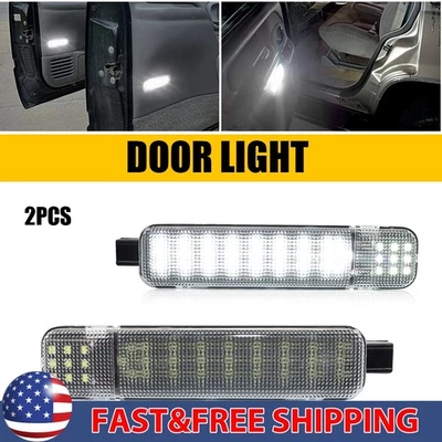 Pair LED Door Courtesy Light For Hummer H2 2003 2004 2005 2006 2007 2008 2009 US - Image 1 of 4