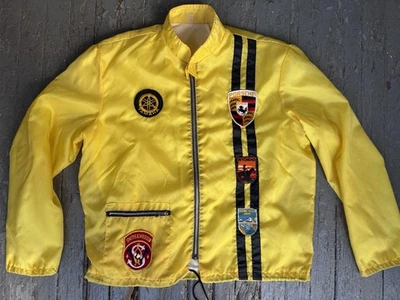 Chaqueta CafeRacing Yamaha Amarilla Años 70 De Colección con Parches Personalizados Foto 1 de 4