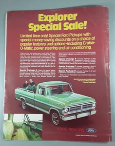 Anuncio original de revista Ford Pickup 1972 "¡Venta especial Explorer!" - Imagen 1 de 1