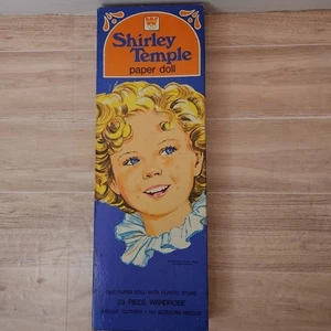 1976 Shirley Temple Paper Doll Used 21 Peices And Doll No Stand - Picture 1 of 7