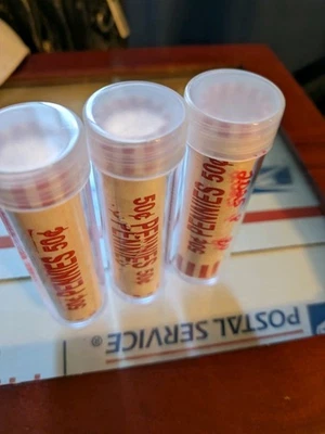 2025 BU P Lincoln Shield Penny Roll (3 Pack!! In Protective Tubes) - Image 1 of 4