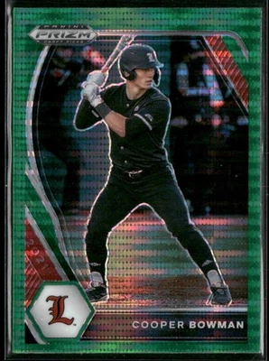 2021 Panini Prizm Draft Picks #PDP122 Cooper Bowman Green Pulsar Prizm - Image 1 of 2