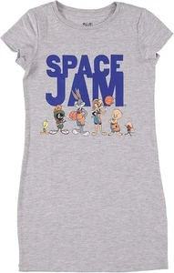 Mädchen Space Jam T-Shirt Kleid - Lola Bunny, Bugs Bunny, Tweety T-Shirt Kleid - Bild 1 von 7