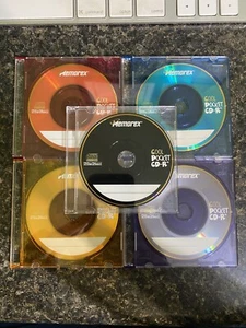 Memorex 5 Pack Cool Colors Pocket CD-R (210MB/24Min./Up To 24x Multi Speed) - Picture 1 of 2