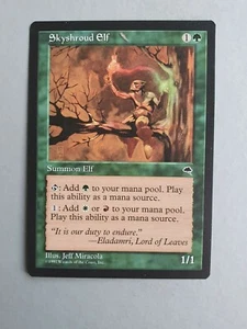 Skyshroud Elf, MTG Tempest (1997), Common Green Creature VNM - Picture 1 of 2