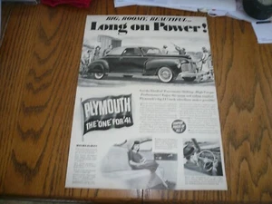 1941 Plymouth - Vintage Print Ad - Convertible - Picture 1 of 1