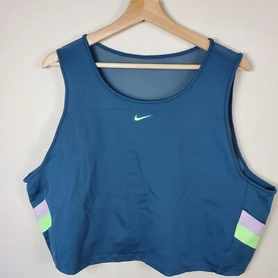 Sujetador deportivo para mujer Nike 3X verde calce seco calce ajustado espalda mecánica talla grande Foto 1 de 4