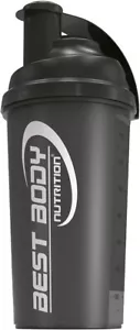 Best Body Nutrition Eiweiß Shaker - Schwarzer Stahl - Protein Shaker - BPA Frei - Bild 1 von 24