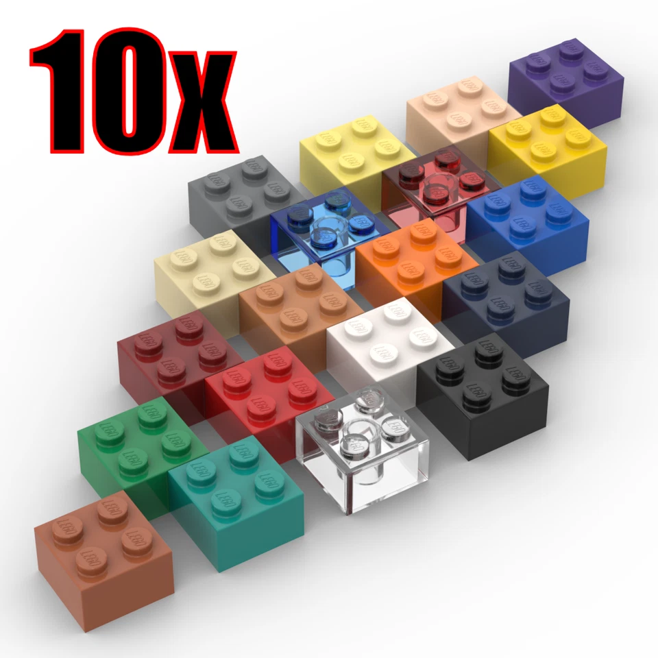 10x LEGO® 3003 Brick 2x2 Stein Baustein Grundstein Auswahl NEU - Bild 1 von 1