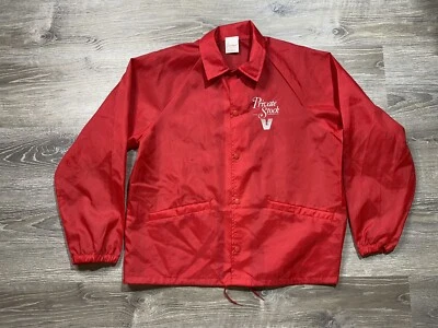 Vintage Private Stock Cigarettes Jacket American Value Selection (L) Large, Red - Image 1 of 4