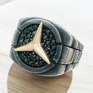 925 Silber Mercedes, Mercedes Herren, Luxus Ring, alle Größen - Bild 1 von 6