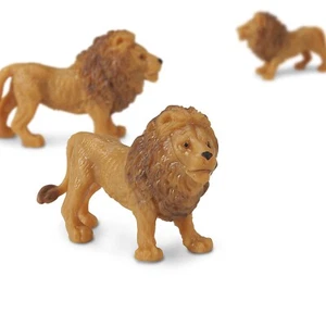SAFARI LTD LION SET OF 20 GOOD LUCK MINIS! #342922! TINY 1" LONG - Picture 1 of 2