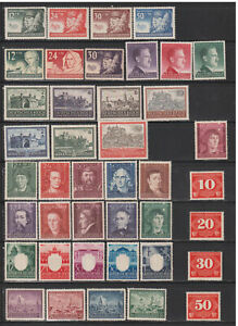 Poland/GG  (1940-4) - Lot of good MH stamps (full sets) - VF
