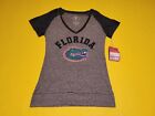 Womens NCAA Florida Gators Football Tee Shirt Medium Gray NWT FREE SHIPPING