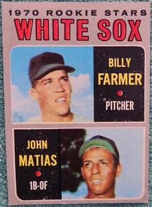 Billy Farmer & John Matias White Sox Rookie Stars 1970 Topps Card #444 Ex