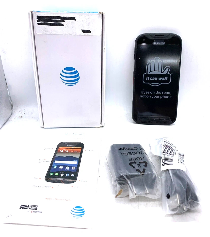 Teléfono inteligente Kyocera DuraForce Pro E6820 AT&T bloqueado 32 GB resistente GSM - azul marino Foto 1 de 4