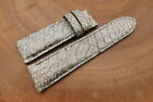 24mm/22mm Silver Genuine PYTHON Leather Watch Strap ForPanerai
